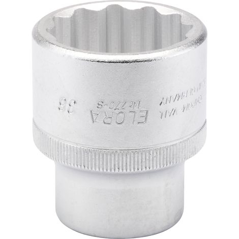 Draper 36mm Bi-Hex Socket for 3/4-Inch Drive – Metric Square Drive Hexagon Socket, Model 00799