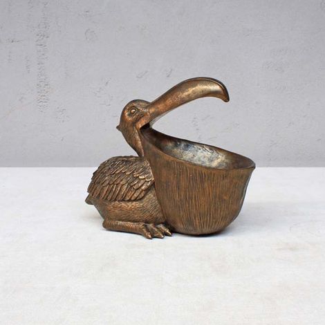 Statuette pélican résine 19x11x23cm (1/4)