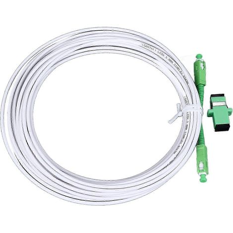 Câble à fibre optique monomode blindé SC APC de 15 m pour extension de modem (1/5)