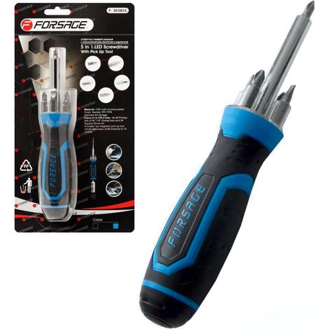 Puntas de destornillador universales 5 en 1 L-250 LED (1/3)