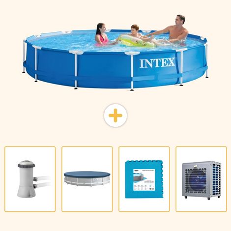 Intex Piscine Tubulaire Ronde - 366x76 cm - 5-pièces S290 (1/5)