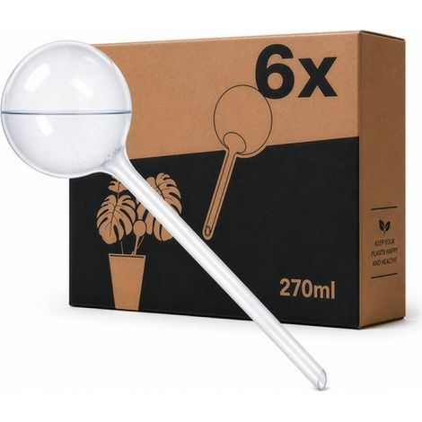 270-ml-Tropfbewässerungssystem, 6 x 8 cm Tropfer für Pflanzen – 14 Tage Autonomie – Bewässerungskugel – Bewässerung für Zimmerpflanzen – inklusive Matte (1/5)