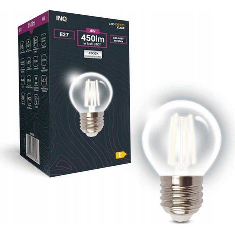 Ampoule LED à filament G45 boule E27 4W 4000K (1/3)