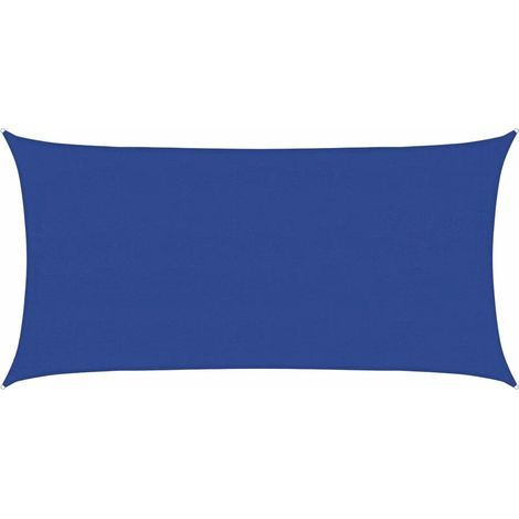 Vela Parasole  Telo Ombra  Parasole a Vela 160 g/m² Rettangolare Blu 4x7 m in HDPE (1/5)