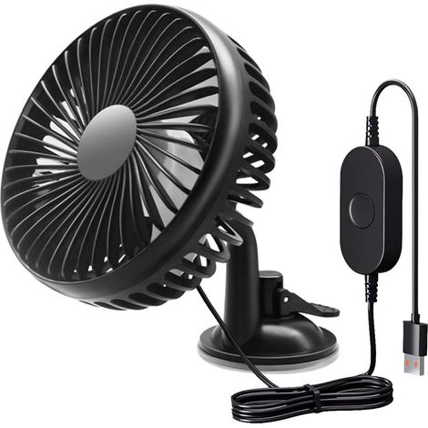 Ventilateur Voiture,Ventilateur Thermique de Voiture,Ventilateur de Refroidissement de Siège D'auto,Ventilateur de Voiture Portable,Convient aux Voitures,Camping-Cars (Ventouses) (1/5)