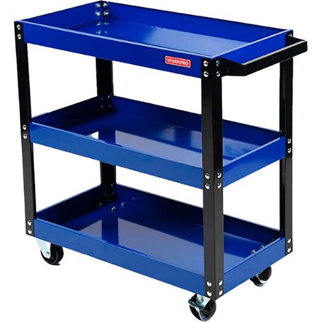 Werkzeugwagen mit 3 Ablagen (Werkzeug nicht enthalten) 75,5 x 35,5 x 70,5 cm