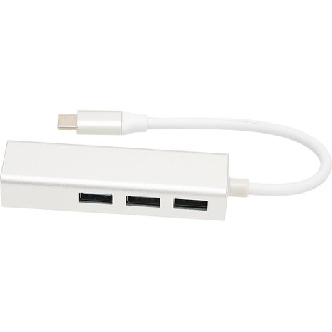 Adaptateur USB C vers Ethernet RJ45 avec 3 Ports USB 3.0 Gigabit Haute Vitesse pour Windows et Mac (1/5)
