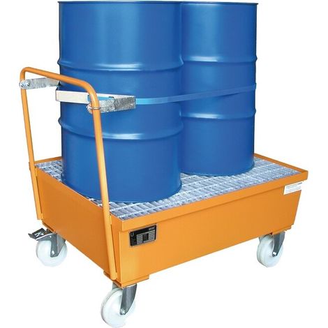 Auffangwanne Typ AW-F für 1 200-Liter Fass, Fahrbar