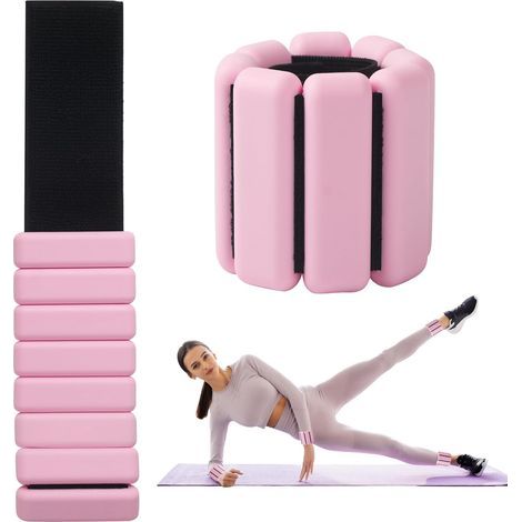 Adjustable Ankle and Wrist Weights, 900 g for Jogging, Yoga, Pilates, Laufen, Schwimmen and Krafttraining (1/5)