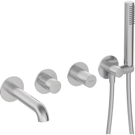 Deante Grifo de bañera elegante acero cepillado