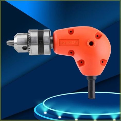 Mandrin de Perceuse D'angle, Fixation pour Espaces Restreints, Arbre de 9,5 Mm, 90 Degrés, Poignée (1/4)