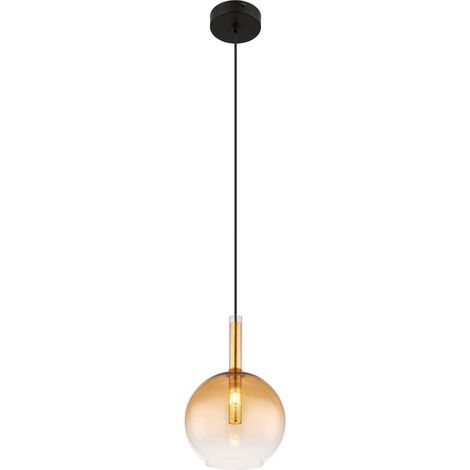 Globo - lámpara colgante - Lopusa - ámbar - vidrio - Ø 18cm - G9 (1/5)