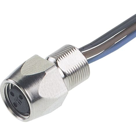 Hirschmann 935 980-000 Sensor-/Aktor-Einbausteckverbinder M8 Buchse, Einbau 0.50 m Polzahl Sensoren: