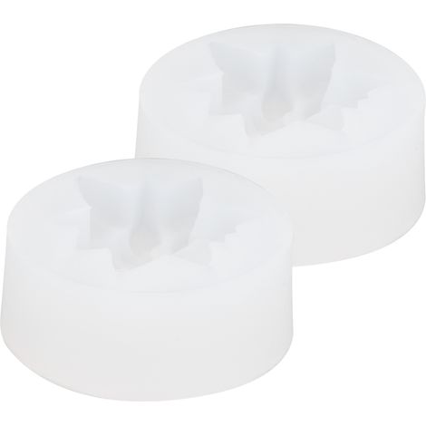 2 moules en silicone pour fleurs, bougies d'aromathérapie, plâtre, chocolat, gâteau, savon (1/5)