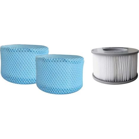 Lot de 4 filets de protection compatibles avec les filtres Mspa Spa, filet C uniquement. Sac en filet. (1/4)