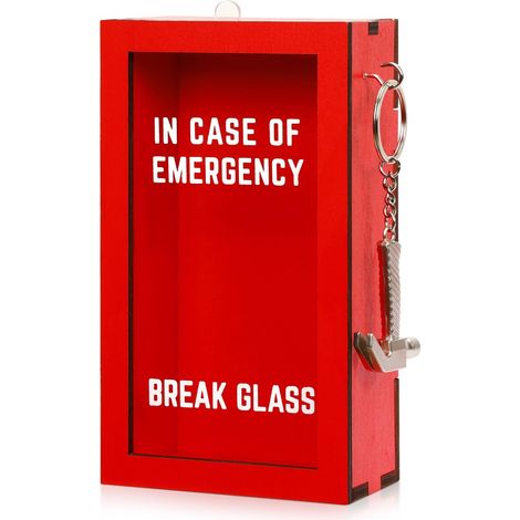 Boîte d'urgence amusante avec marteau – boîte à casser en cas d'urgence, idée cadeau anniversaire, décoration bureau, cadeaux pour collègues famille fête (1/5)