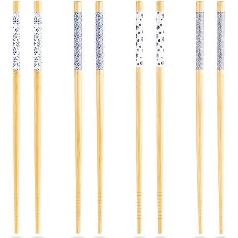 Bambus-Sushi-Essstäbchen 24 cm 8 Stück. (1/5)