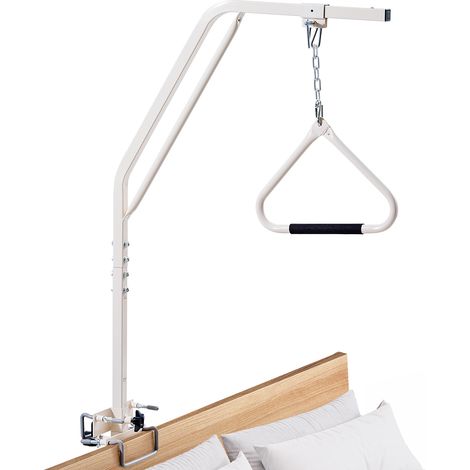 VEVOR Potence de Lit, Barre Trapeze de Lit avec Pince, Chaine Metallique, Capacite 113,4 kg, Aide a se Lever pour Personnes Âgees, Handicapees, Patients, Hopital, Maison de Retraite, Soins a Domicile