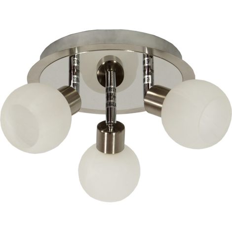 Plafoniera Candellux Alabaster 3 luci G9 cromo 30cm