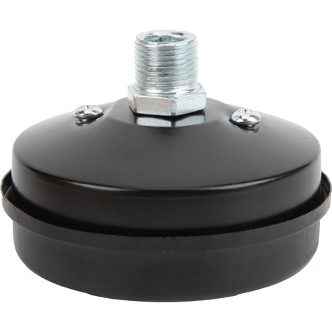 Silencieux de compresseur d'air à coque en fer, silencieux plat, petit, admission de filtre à couplage direct G3/8 16,2 mm