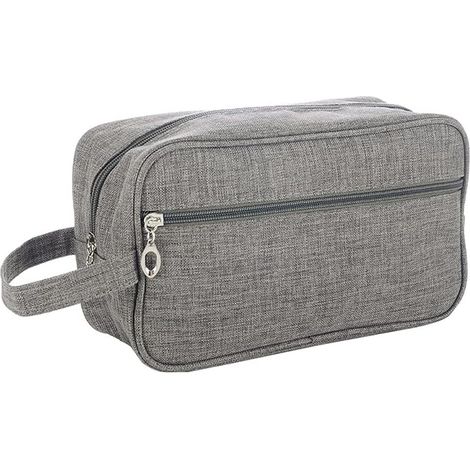 Trousse de toilette de voyage pour homme Tissu Oxford gris ),