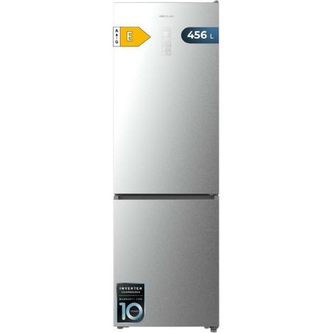 Réfrigérateur Cecotec Bolero CoolMarket combiné inox 456 litres