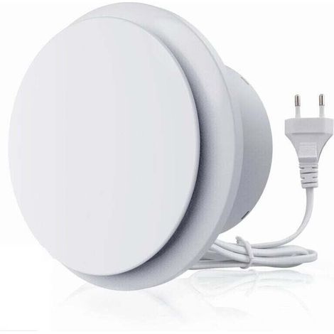 Extracteur d'air 130m³/h 12W, Fonctionnement silencieux Ventilateur d'extraction à fort débit d'air, Économe en énergie, Pour Salle de Bain, Cuisine,toilettes, Serres,Tentes (4 inch) [Classe énergétiq