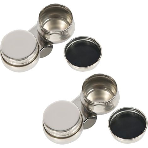Palette de Peinture Double Tasse Grand Récipient de Solvant de Térébenthine Pot à Huile de Peinture Palette Aquarelle en Acier Inoxydable avec Couvercle Boîte à Peinture Lavable Pinceau (1/5)