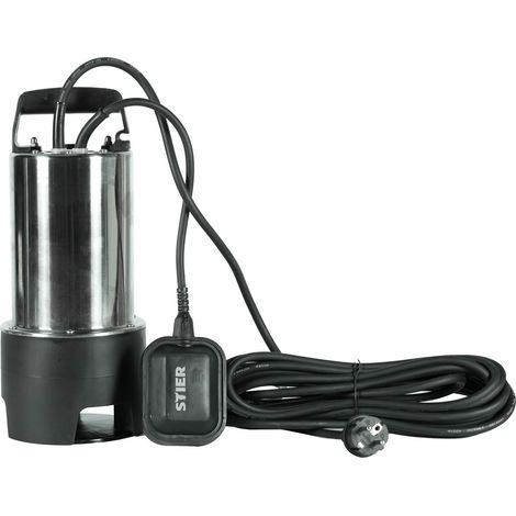 STIER Edelstahl Tauchpumpe Schmutzwasserpumpe ESTW-1100, 15.000 l/h, 11000 W, Edelstahlgehäuse, Schwimmer, Wasserpumpe, Schwimmschalter (1/5)