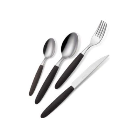 POSATE LIGHT BARATTOLO PZ.24 NERO 1 18/0
