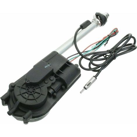 Antena automática para coche – Recepción AM/FM – Fabricada en acero inoxidable resistente al agua – 750 mm de longitud – Fácil instalación -Crezuo