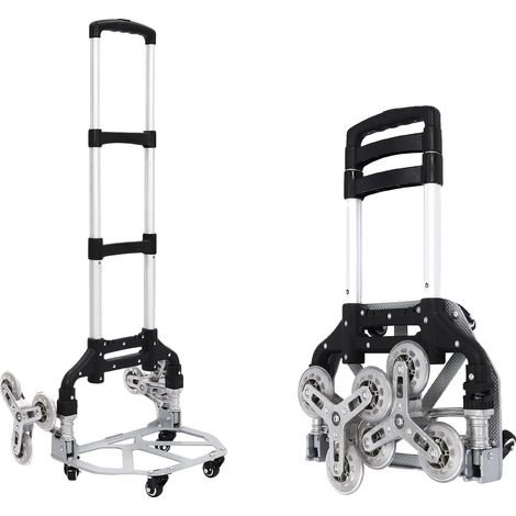Chariot de montée d'escaliers, roues universelles, design pliable, Barre en alliage d'aluminium (1/2)