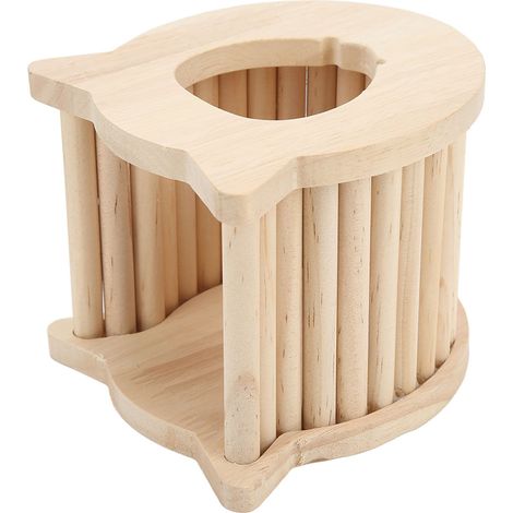 Maison en bois pour hamsters, cachette pour petits animaux (hamsters, gerbilles, souris, lemmings, rats) (1/5)