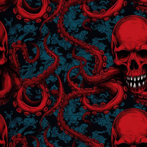 Tela Oxford decorativa para exteriores - Motivo de calavera I DX4585 (1/5)