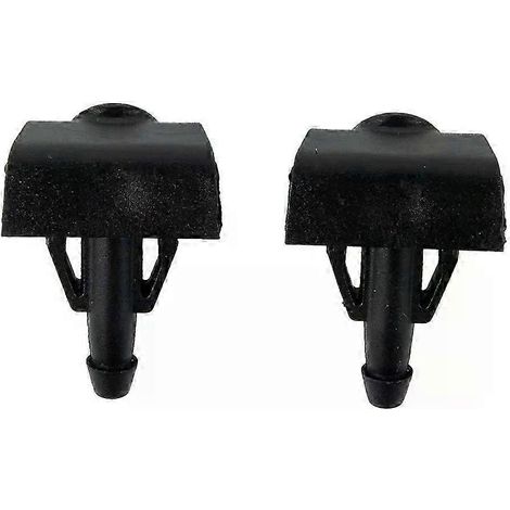 Scheibenwaschdüsen 2er-Set, Autozubehör, Schwarz, Neu, Kunststoff, Metall, Scheibenwischer, Passend für Nissan TIIDA-JXLGV (1/5)