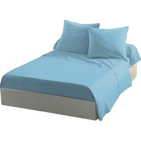 home-linge-passion Sábana de Microfibra Azul Cielo 180 x 290 cm