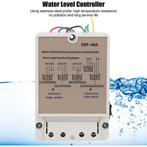 Régulateur de niveau d'eau automatique avec sonde de détection en acier inoxydable 220V (1/5)
