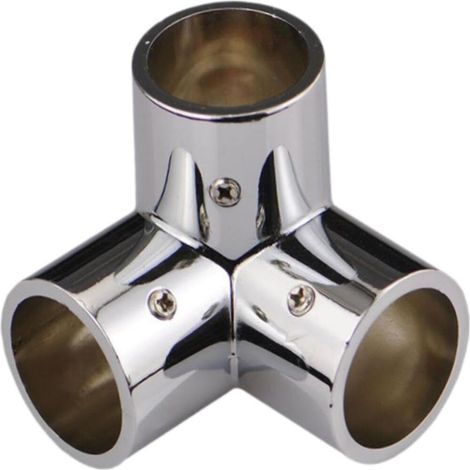 1 pièce - Connecteur pour portant à vêtements en tube d'acier inoxydable de 25 mm et connecteur en T à angle droit de 25 mm (version (1/5)