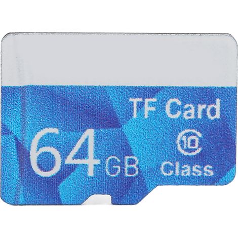 Carte mémoire micro SD de classe 10, haute vitesse, étanche jusqu'à 10 m, résistante aux chocs, prête à l'emploi, 64 Go (1/5)