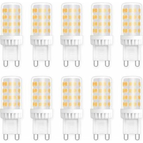 Ampoules LED G9 5W, Equivalente 40W 50W Halogène Lumière, 450LM, Blanc Neutre 4000K, AC 220V, Culot G9 Standard, économie d'énergie, pour Ceiling Lighting, Kitchen, Chambre, Salon, Pa (1/4)