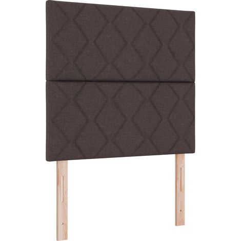 Maison Exclusive - Testiera LED Marrone 100 cm Tessuto