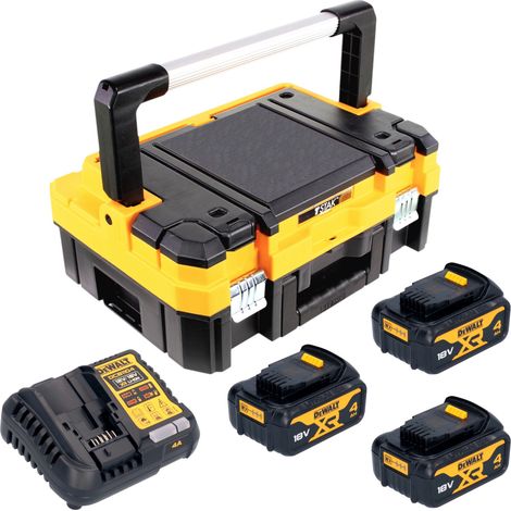 DeWalt DCB 1104 M3T Akku Starter Set 18 V mit 3x Akku 4,0 Ah + DCB 1104 Ladegerät + TSTAK (1/5)