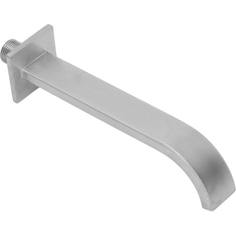 Robinet mural DN15 mâle brossé, sans contact, en acier inoxydable, pour salle de bain.