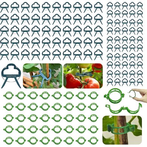 140 Pieces Clips Tomate pour Plantes,Plant Support Clips de Jardin,Tomates Clips de Support de Plantes Clip,Clips de Support de Plantes pour légumes, tomates, et Plants de vignes (1/5)