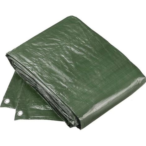 Bâche de protection solaire imperméable épaissie pare-soleil et toile de pluie d'isolation thermique bâche de toile en tissu imperméable à rayures colorées bâche de propagation de sol (1/4)