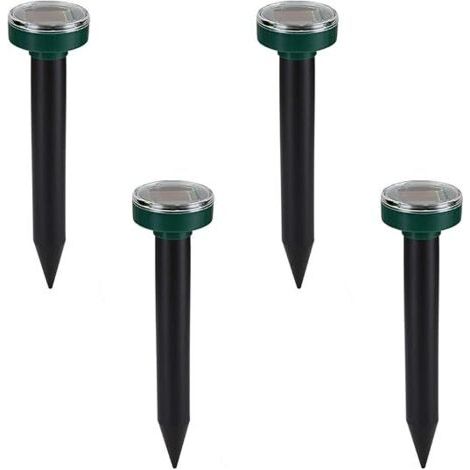 4er-Pack Solar-Maulwurfabwehr, Ultraschall-Jäger, wasserdicht, intelligent kombiniert Geräusche und Solaraufladung für Gärten (1/5)