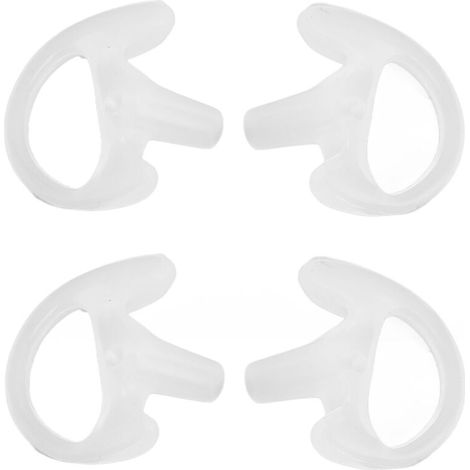 Eco-friendly silicone replacement ear tips for walkie-talkies (two-way radio accessories) - 2 pairs - AquaForge (1/5)