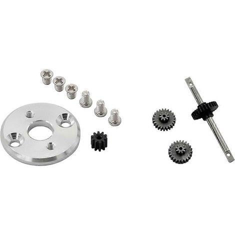 Ensemble d'engrenages de transmission de boîte de vitesses MN78, pignon moteur, support moteur 370, compatible avec les voitures télécommandées MN78 et MN82 1/12. (1/5)