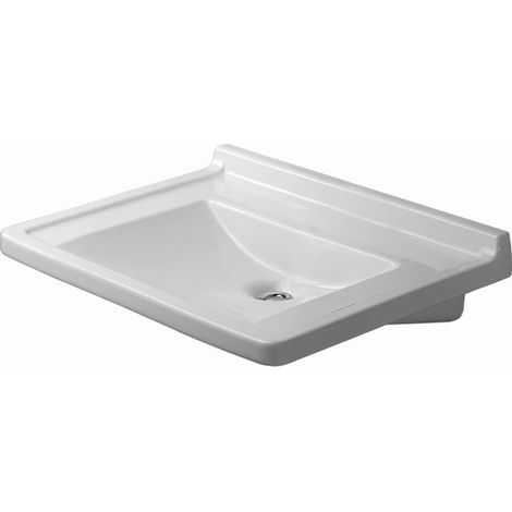 Duravit lavabo Starck 3 Vital Med 70cm, trou de robinet pré-percé, Coloris: Blanc avec Wondergliss - 03127000001 (1/2)