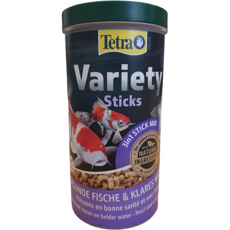 Variety Sticks 1 litre - 150 g nourritures pour poissons rouges, carpes Koïs et vos mélanotes - Tetra